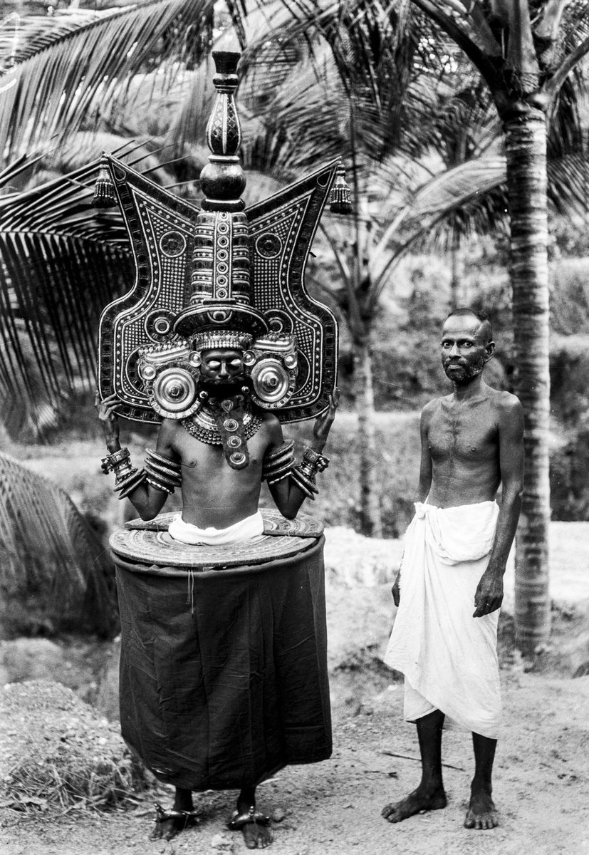 KS1729's tweet photo. Theyyam, 1928ish, Kannur district, Kerala | photos by Egon von Eickstedt https://t.co/uVG2LSodVe