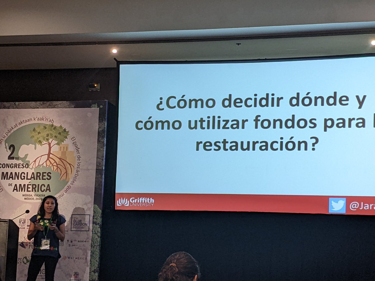 @JaramarV and how to make good decisions in restoration projects Segundo Congreso #manglares de las Americas