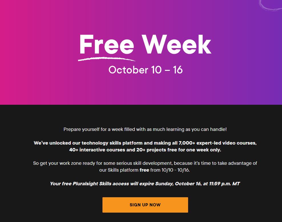 msakthivel83's tweet photo. Salesforce – Free Learning from Pluralsight – October 2022 (10 to 16)
https://t.co/ZwOvYCbGGG
Once again, @pluralsight  team unlocked the platform this week (Octoer 2022) for learning, try to utilize this week, learn &amp; grow up.
#Salesforce #Pluralsight https://t.co/J7cTnfvfQj