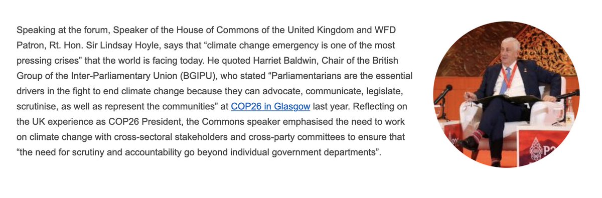 Our @WFD_Democracy patron & @CommonsSpeaker Sir @LindsayHoyle_MP reflects on how the COVID-19 pandemic proves 'resilience, development, and change flourish' in a crisis––noting that 'action takes many, dynamic forms' as he calls for parliaments to deliver on climate commitments.