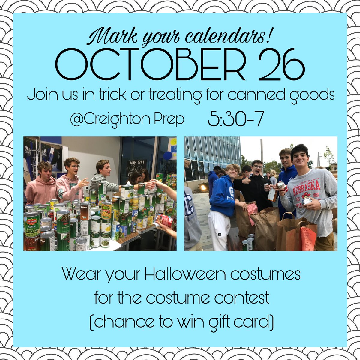 OperationOthers's tweet image. Join us October 26! Everyone is welcome! We will be collecting food donations for families in need in the Omaha area. Bring your friends and wear your best Halloween costumes.