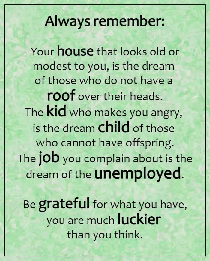 Be grateful and thankful 🙏 ✨️ 🙌