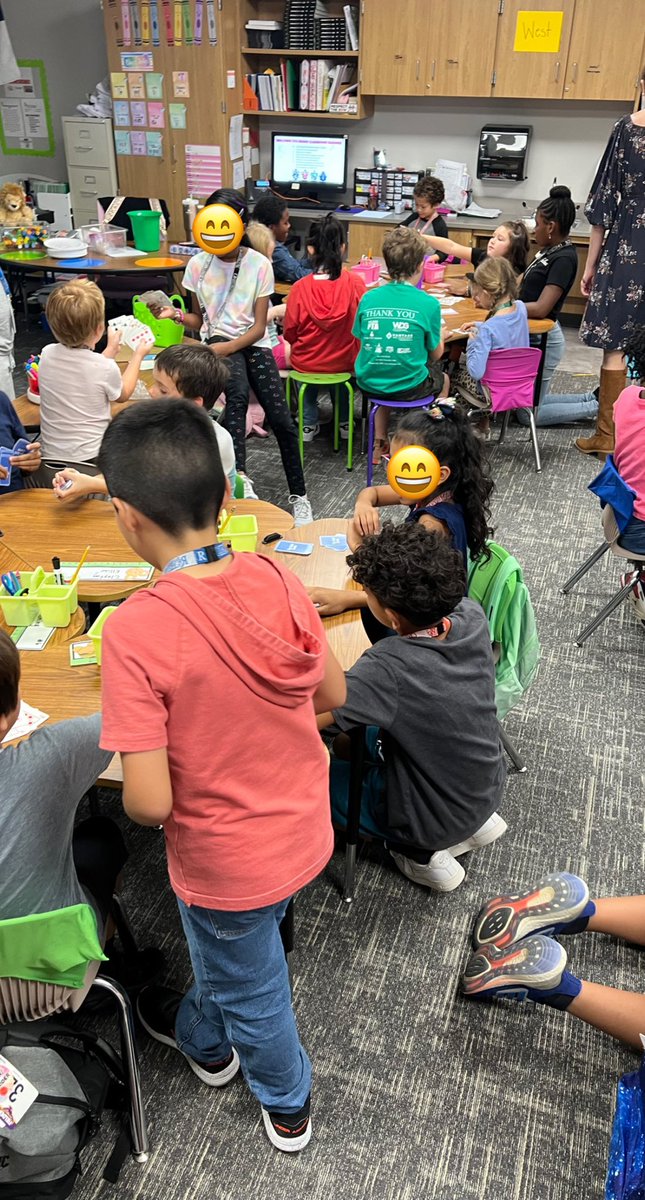 What a great start to our bonding partnership with our 5th grade buddies! We did some partner reading, and even played some math card War battle! So excited to see all the fun and engaging  experiences these falcons will get to share this year😎 #fielderpride <a href="/FielderElem/">Edna Mae Fielder Elementary</a>
