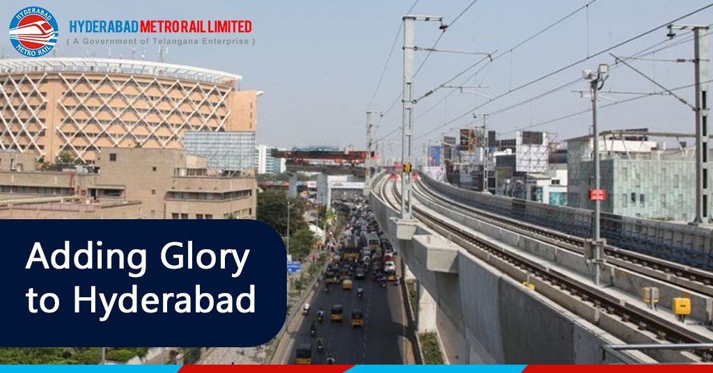 The #HyderabadMetroRail project has made a world-class transit system, a reality for Hyderabad. #HyderabadMetro #MetroRail #HMR #MyMetroMyPride