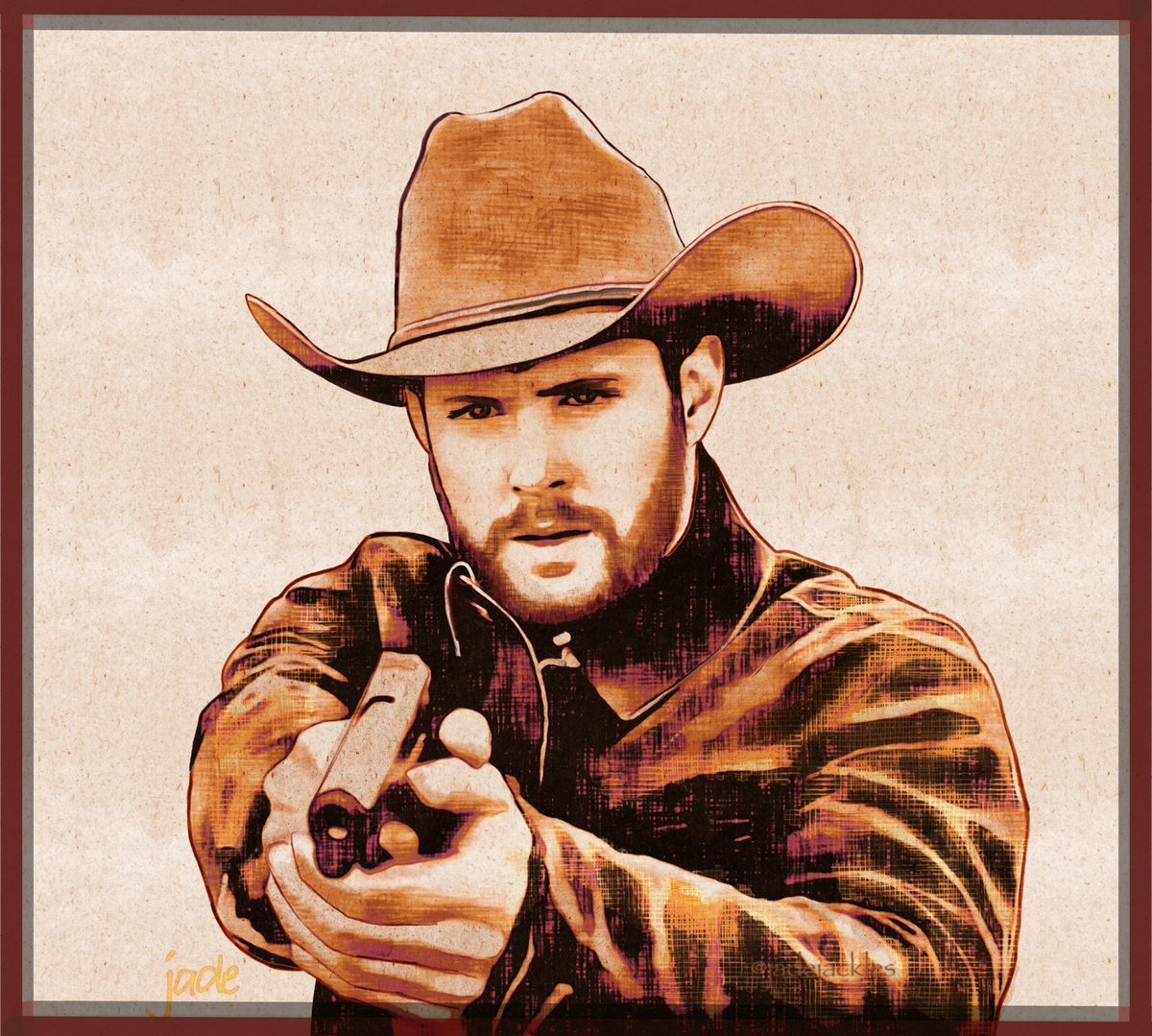 JadeJjJackles's tweet photo. Gonna Git Ya 🤠#JensenAckles #BeauArlen #BigSky #JadeJackles https://t.co/pjMMf7UNh6