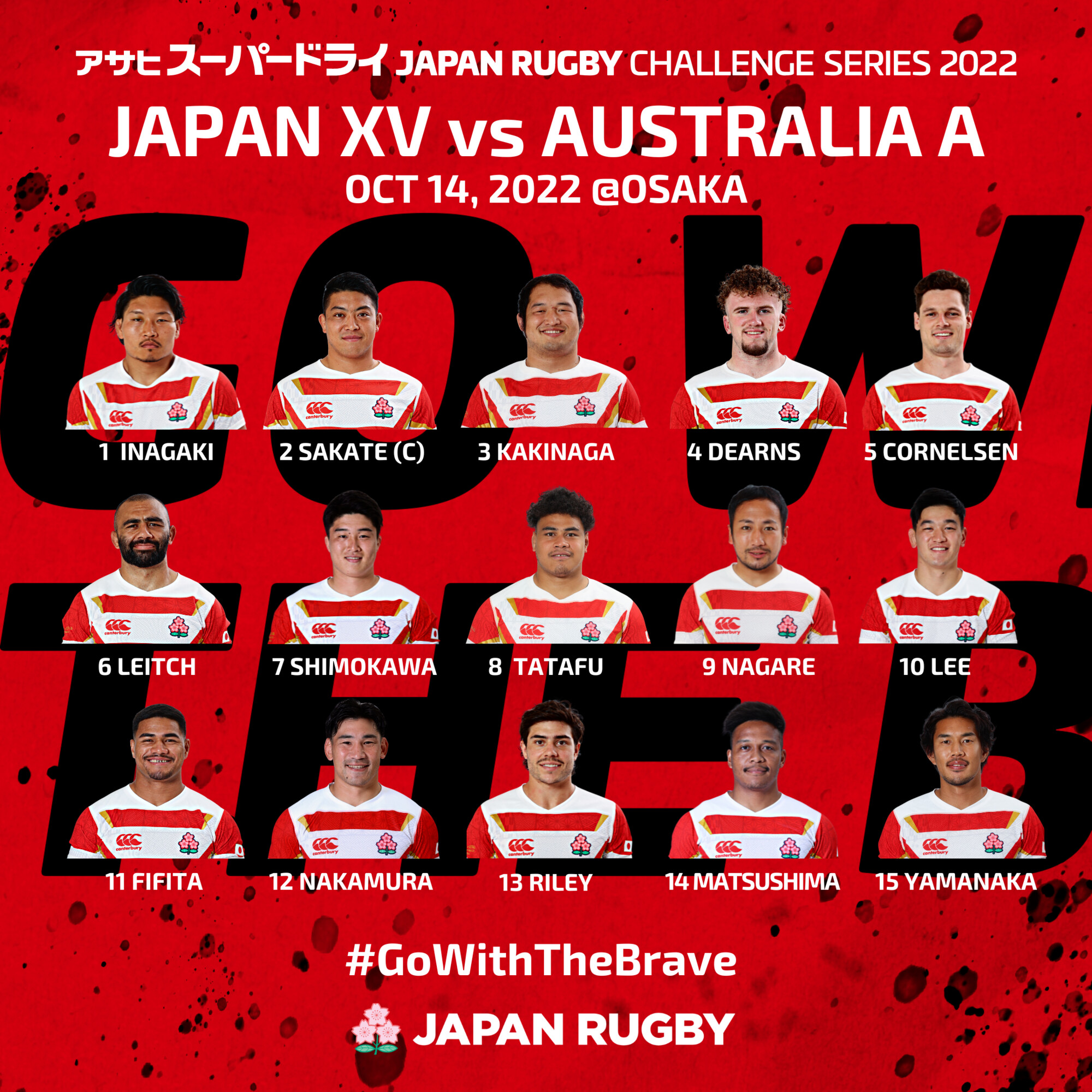ラグビー日本代表 マッチデープログラム2022 ラグビー日本代表 マッチデープログラム2022 ラグビー