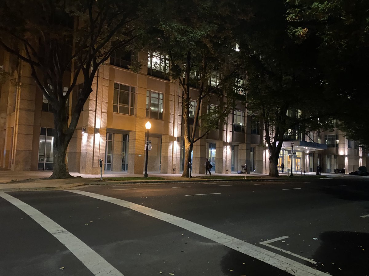 tclift's tweet photo. Council meeting just let out. City staff are out telling homeless folks they can’t lie down until 9pm. The building across the street is blasting classical music https://t.co/i47qTXWWPm
