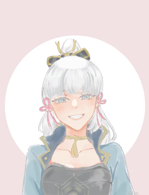 #PortfiolioDay but its only Kamisato Ayaka and my inconsistent artstyle 