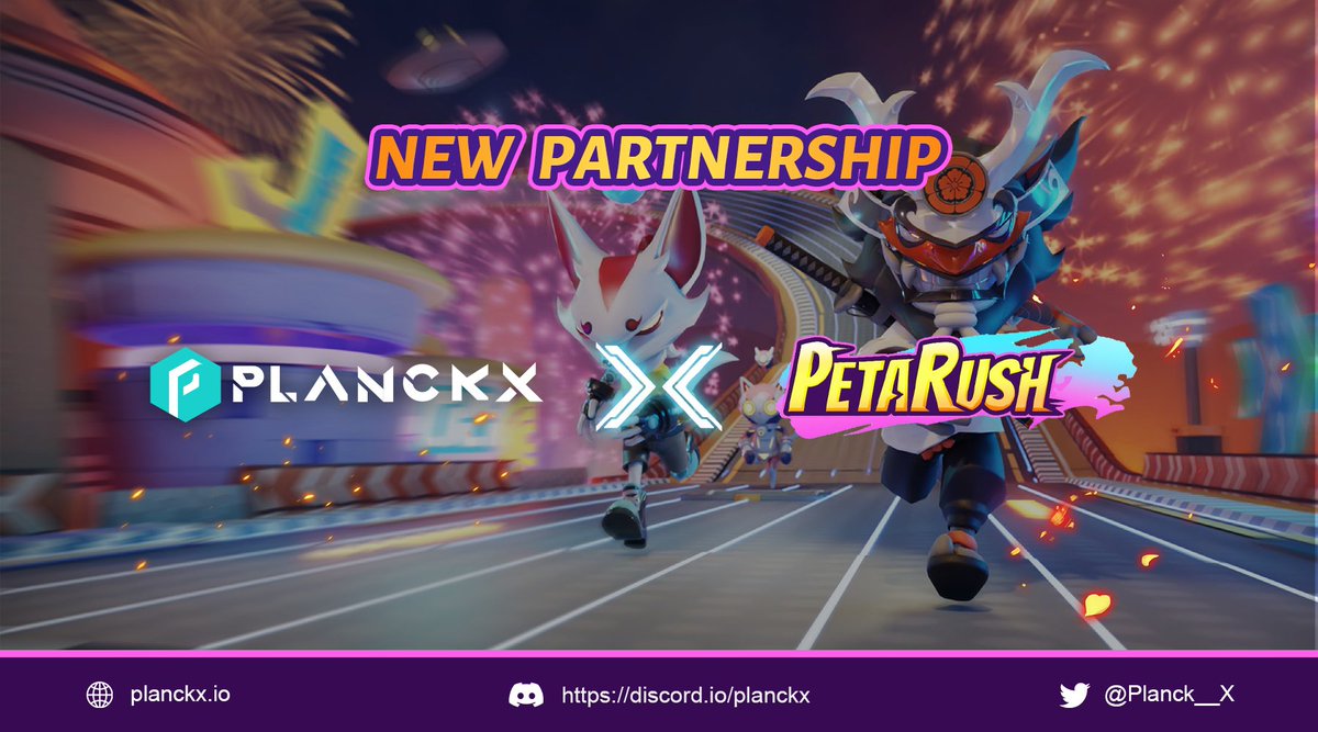 🥰PlanckX x PetaRush🥰

To celebrate our new partnership

We're going to giveaway 3⃣0⃣USDT to our community member!!

To enter
✅Follow @Planck__X  &amp; <a href="/PetaRush/">PetaRush (🦊,🐱,🦁)</a> 
✅Join PetaRush discord
discord.com/invite/petarush
✅Comment below &amp; tag your friends 

⏰Ends 14th Oct

Good Luck😉