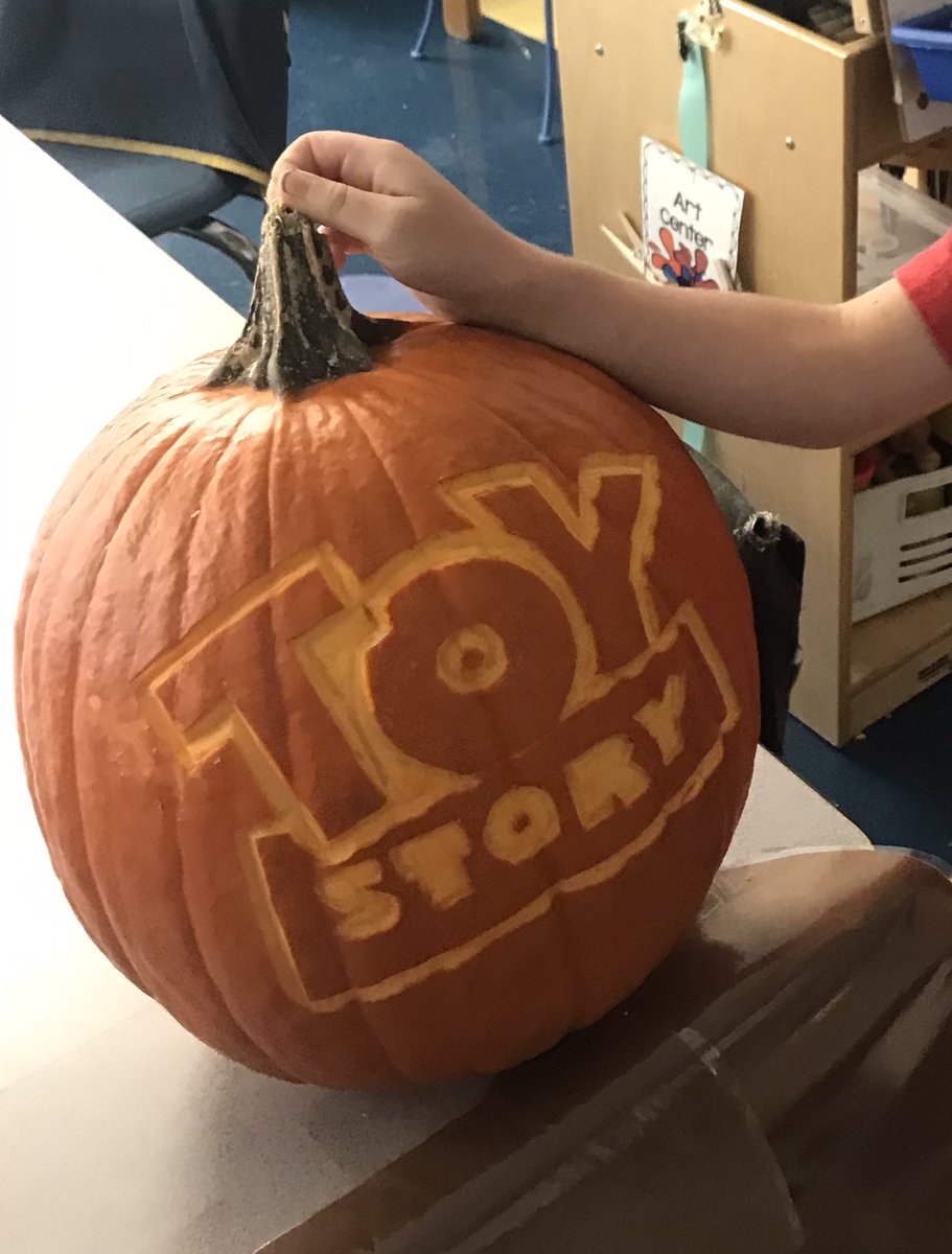 Just in case you wondering if my preKs are engaged &amp; excited about  the things they are learning…this pumpkin was  brought in on DAY 2 of our Toy Story learning! Because on day 1 the kiddo couldn’t stop talking about it when he got home! This teacher has a happy❤️<a href="/jamie_preK/">Jamie</a>