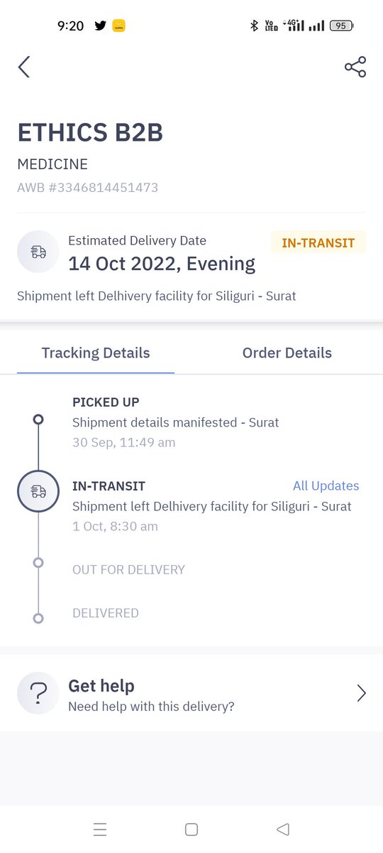IamSaktipada's tweet photo. @delhivery please update about these LR, why are you doing late, hold the parcel, day by day services are going worst to worst https://t.co/8WcBNI39nN