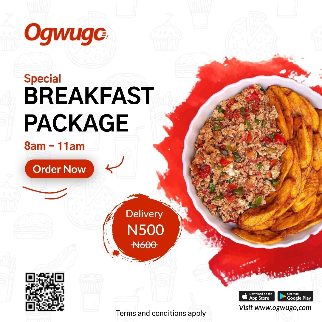 ogwugofood's tweet photo. Have you heard of our breakfast promo? Omo it’s loud! Why?

We are happy to announce that we have launched a breakfast package that has both the meals as well as our delivery fee hugely discounted!

Slide into our DM to find out more!😉

#breakfastpackage #foodpackage #breakfast https://t.co/nIOokr8Pe7