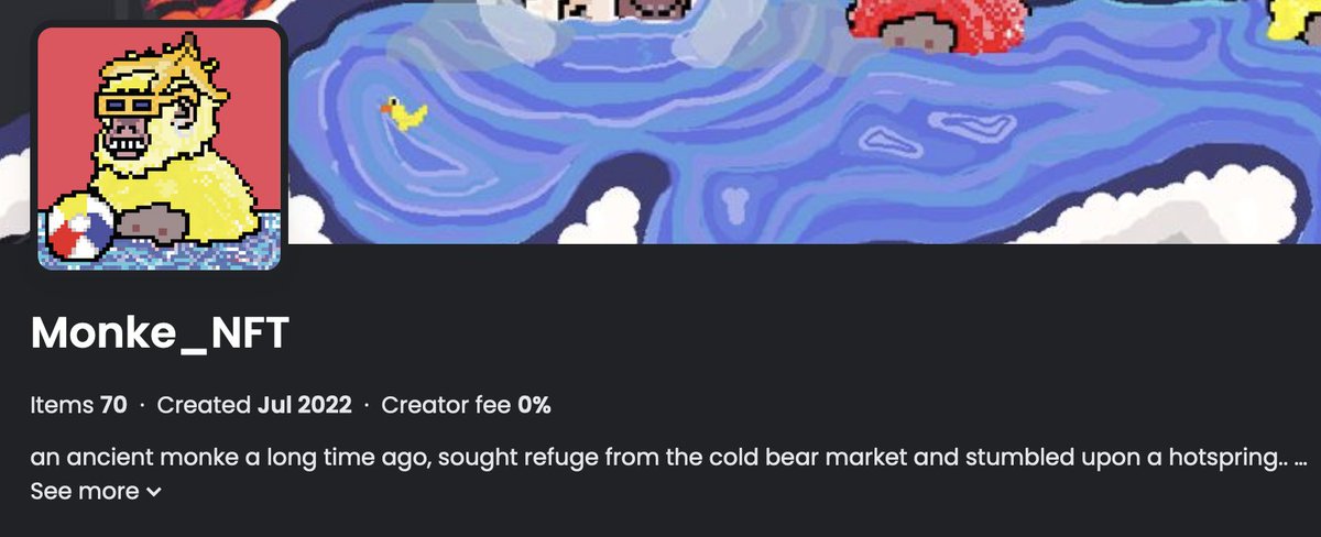 monkespaNFT's tweet photo. gm, just a reminder we have 0% creator fee.
for the people, for the culture, for enlightenment.
@themonkeorg #monke $monke #bayc
#nft #nftartist #mint #mintingnow #freemint #giveaway #pixelart #nftcommunity #nftgiveaway #opensea #iceytools https://t.co/U2iOHHhJl2