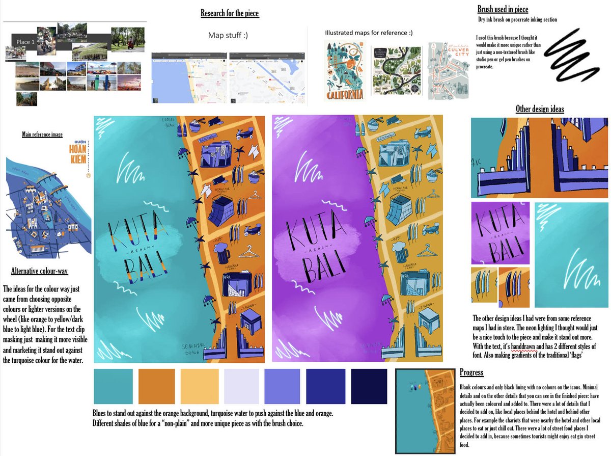 CasesNicola's tweet photo. Year 9 Graphics students have completed their first brief β an illustrated map using #Procreate, their research into landmarks and other designers and colour harmonies. Great work!
#dcsg #dulwichdifference #gcseart #gcsegraphics #artdepartment #arteducation https://t.co/ihpBXscBGl