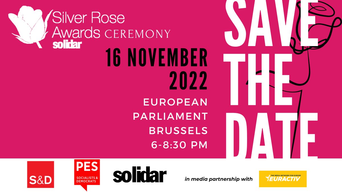 🏆We will award @WPLeadersOrg the Peace & Common Security Award during the #SIlverRose🌹Ceremony in the European Parliament on 16 November 2022. The award is jointly organised with our progressive family @TheProgressives and @PES_PSE🌹, and our media partners, @EURACTIV.