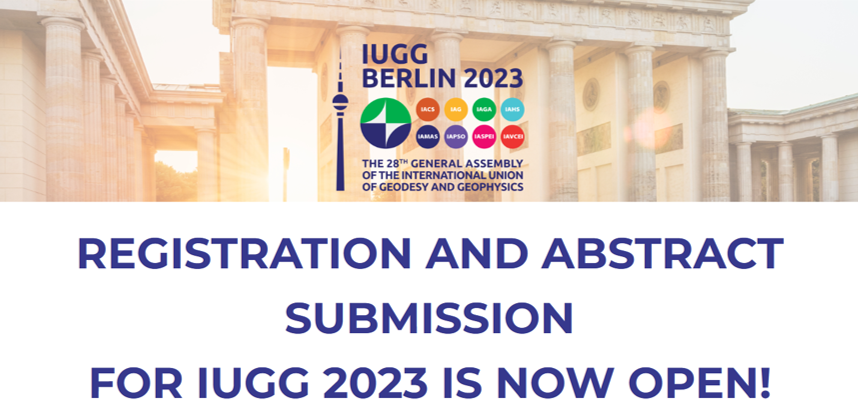 <a href="/theIUGG/">IUGG</a> is pleased to inform you that the online registration and abstract submission for the General Assembly 2023 (iugg2023berlin.org; hosted by <a href="/GFZ_Potsdam/">GFZ</a>) to be held from 11-20 July, in Berlin, Germany, is now open.