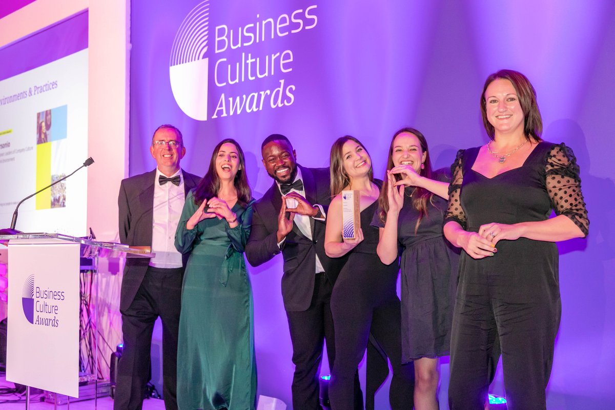 InsidePersonio's tweet photo. We're honored to have been awarded Best Working Environments &amp; Practices by the Business Culture Awards! 

If you want to experience our culture for yourself, head to our careers page 👉 https://t.co/raLzrrPKZn

#BCAS22 #SomethingLikePersonio #Hiring https://t.co/NiLZqHS96j