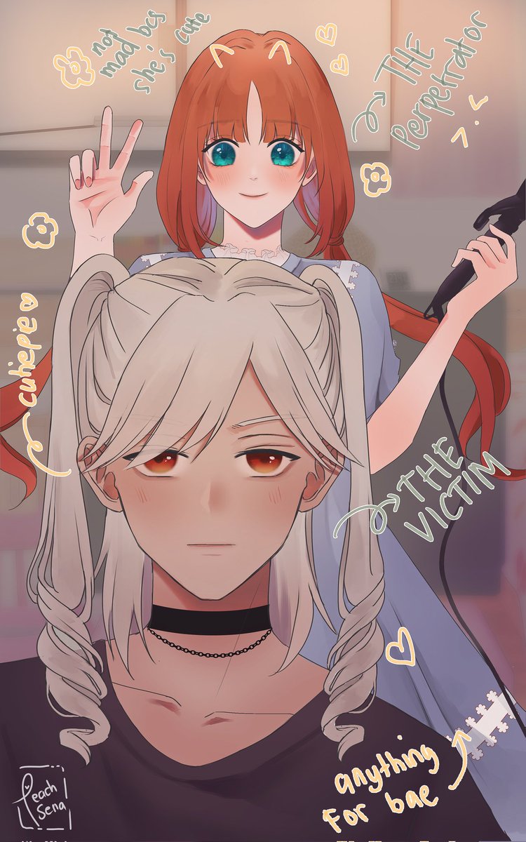 bluusiena's tweet photo. The perks of having a long-haired boyfriend (⁠◍⁠•⁠ᴗ⁠•⁠◍⁠)⁠✧⁠*
#cylou #cynilou #セノニロ #原神 https://t.co/Ok5wSEPALS