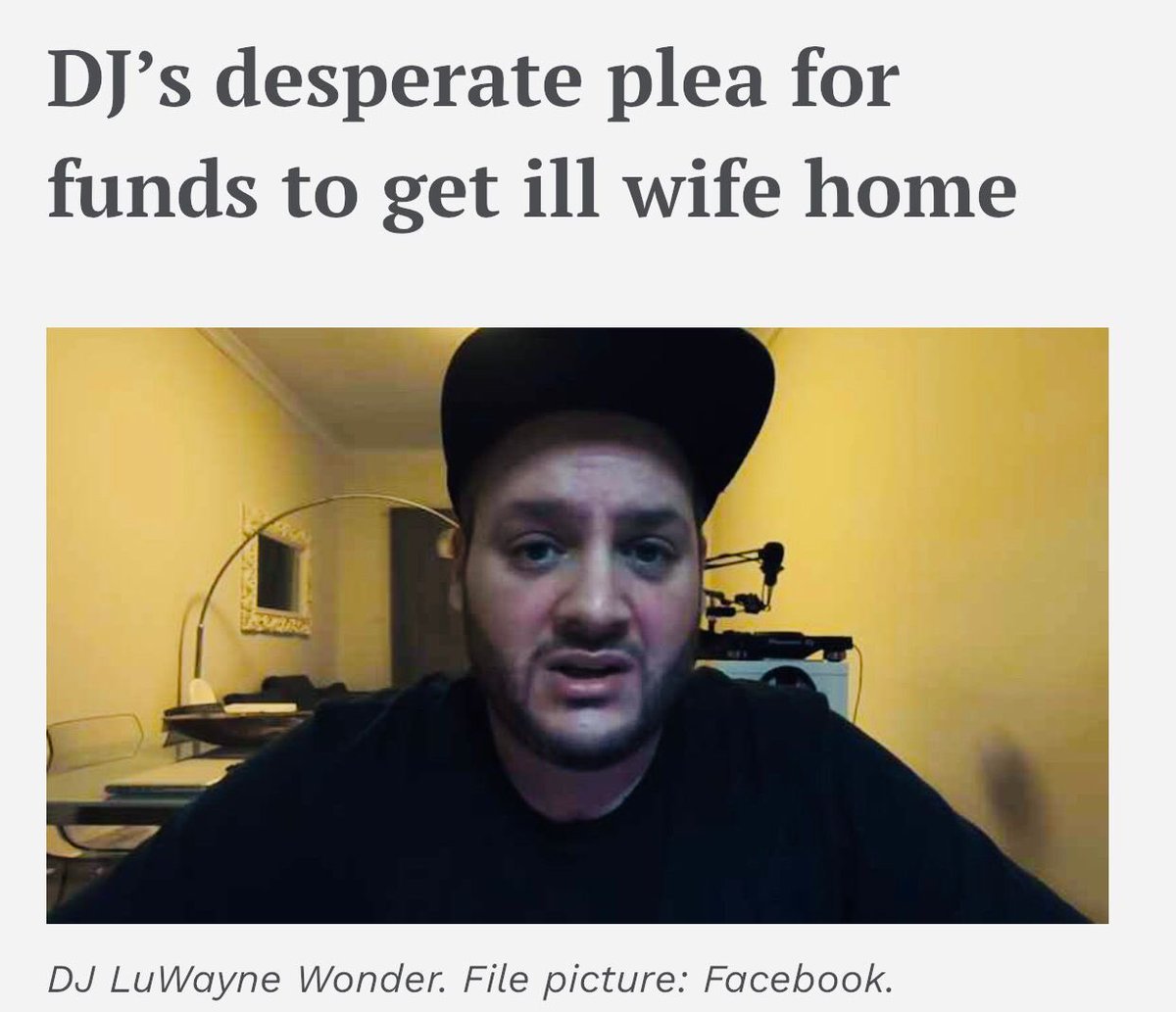 BoujeeMacbae's tweet photo. Guys remember that DJ LuW*yne not so wonderful whose wife got really sick in Dubai and they had to raise funds to get her back to SA? https://t.co/DjuEEmcZST