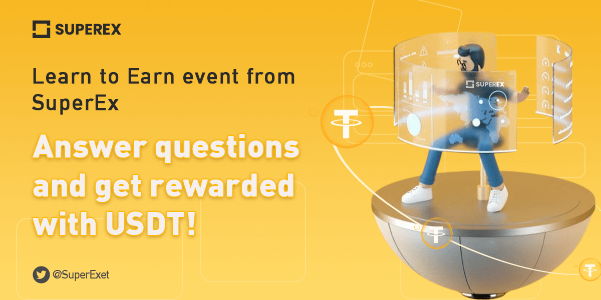 SuperEx's tweet photo. Learn to Earn with #SuperEx and Enjoy Rewards🎁

Answer questions and win $USDT #Giveaway 🤩

💰 Reward: 100 $USDT
🏆 Winners: 20
⏰ Time: Ends at 8:00 AM UTC, October 18th
➡️ Join: https://t.co/DeGdhIPnsO

Enjoy endless rewards and benefits on https://t.co/4qtNlN9Wht

#Giveaways https://t.co/24ZevJyFtT