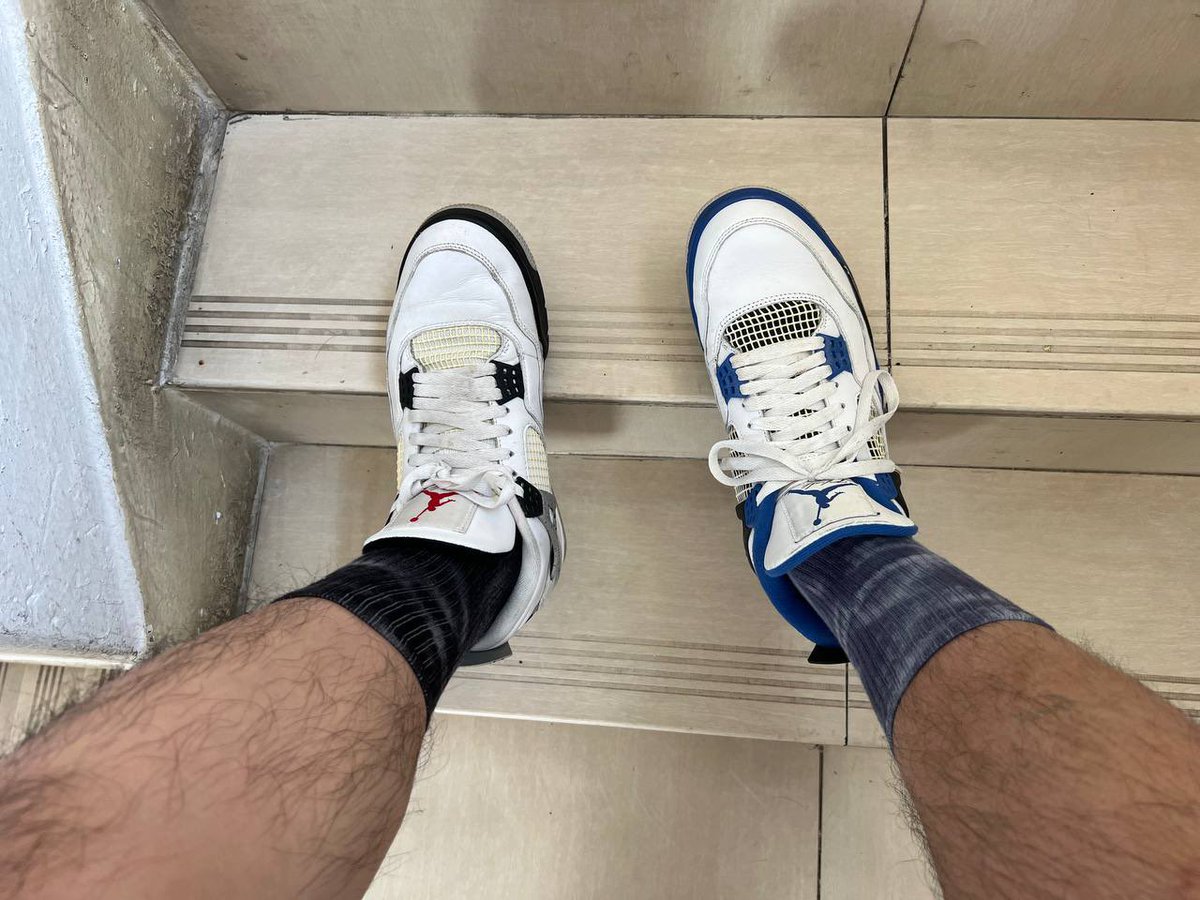 sneaker1069's tweet photo. Guess which is mine? https://t.co/1rJdiJE401