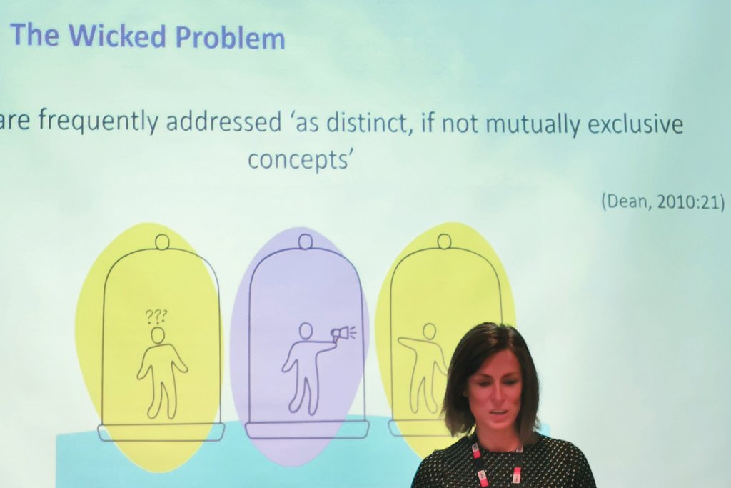 Opening today's @EEUK event @EmilyFBeaumont outlining 'the wicked problem' around the 3 Es #enterprise #entrepreneurship #employability