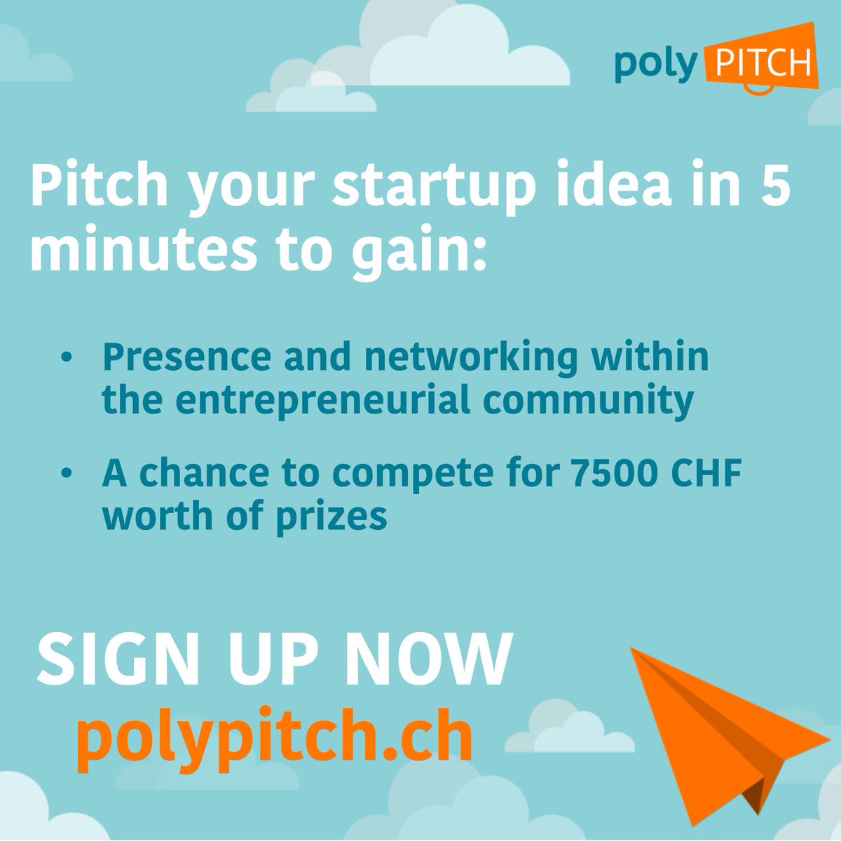 TelejobETH's tweet photo. polyPITCH applications are OPEN! Do you have a unique startup idea? Apply NOW for a chance to present your pitch and win!! 🎉 https://t.co/c43bsq6nFR

🤔 Who: any team with at least one member of ETH Scientific Staff
🕛 Deadline: October 24, 2022
📆 Event: Nov 7, 2022 @ 18:00 https://t.co/RZZjgpEmFz