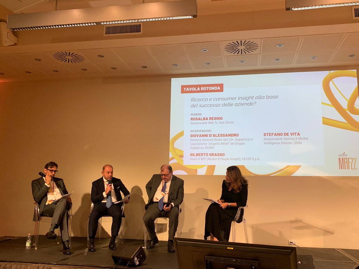 AssirmRicerca's tweet photo. #MRF22
Per cercare di capire rapidamente dove dirigere l’Azienda, come intercettare e soddisfare le esigenze dei Clienti in un contesto difficile da decifrare occorre disporre di informazioni serie e affidabili. Fondamentale il ruolo del fornitore del dato.
📣 #Dalessandro #Basko https://t.co/vOiWlk8eHb