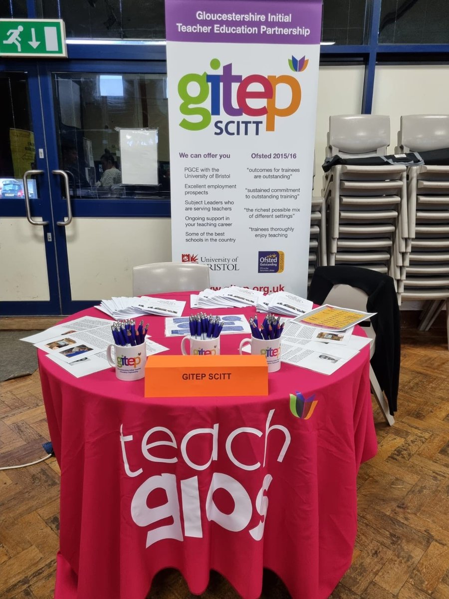 GITEP1's tweet photo. Growing the future of teaching at @CDPStoday careers convention! We loved talking with all the ambitious young people from @CDPStoday @kingshillschool and @FarmorsSchool #Getintoteaching #traintoteach #gitep #teachglos #teaching https://t.co/gsvnbQjPEl