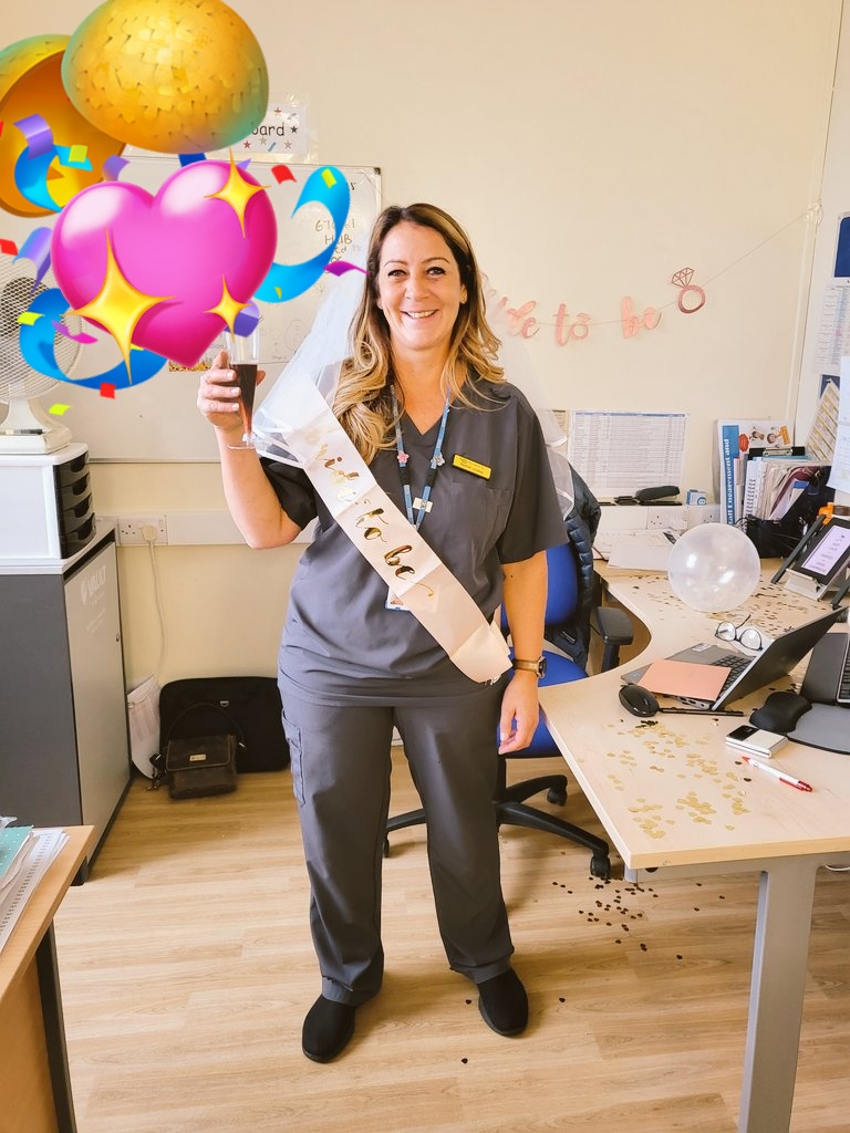 Bridal Shower in the Matrons office this morning for the beautiful bride to be @lindleyrachel1 @pacullen123 @JoanneT42245080 @CBibby9 @jamess_cole_ @hayley_bobz @DeborahHorrock3