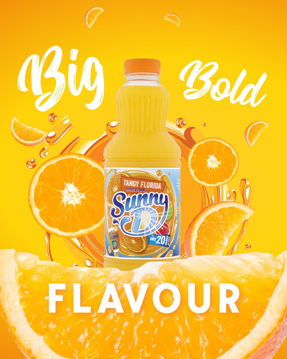 Big, bold flavours can only describe one thing…. the D’s tangy Florida style orange juice! Bursting with all the citrusy flavours you love, it’s guaranteed to kickstart your mornings.

Pick up your daily dose of D in <a href="/asda/">Asda</a> and <a href="/Tesco/">Tesco</a>. 

#midweekvibes #wednesdaymood #tastytasty
