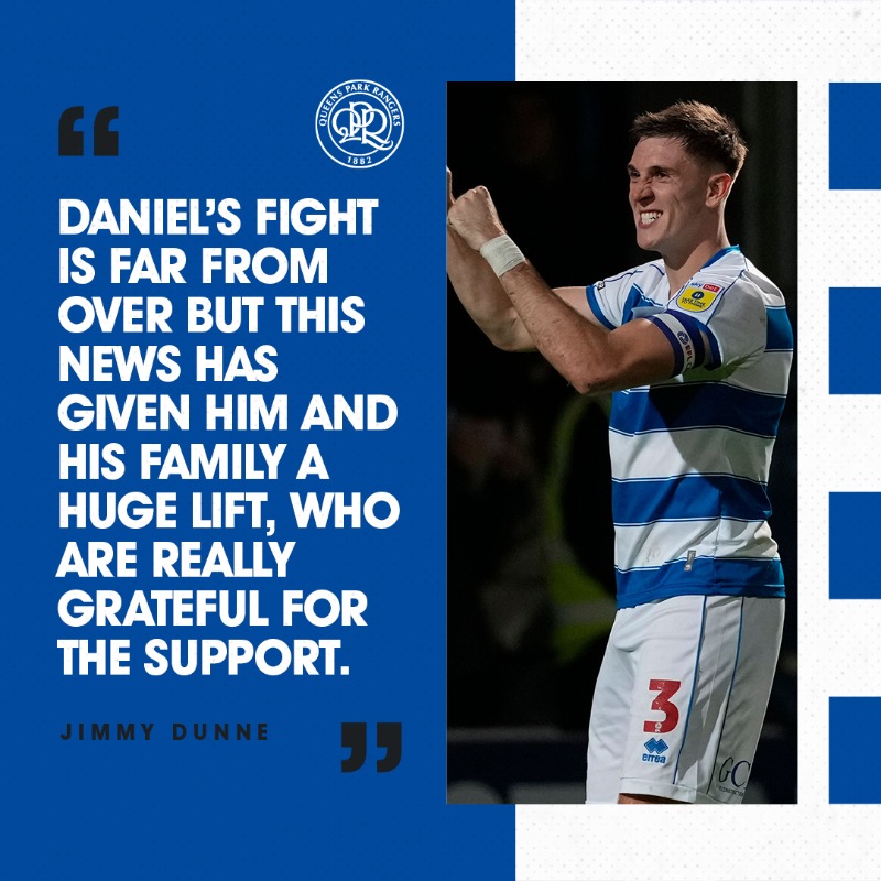 QPR's tweet photo. β€οΈ A big π§πππ‘π π¬π’π¨ from @jimmydunne70.
After the amazing news that a donor has been found for @DoItForDaniel1 π
#QPR | #DoItForDaniel