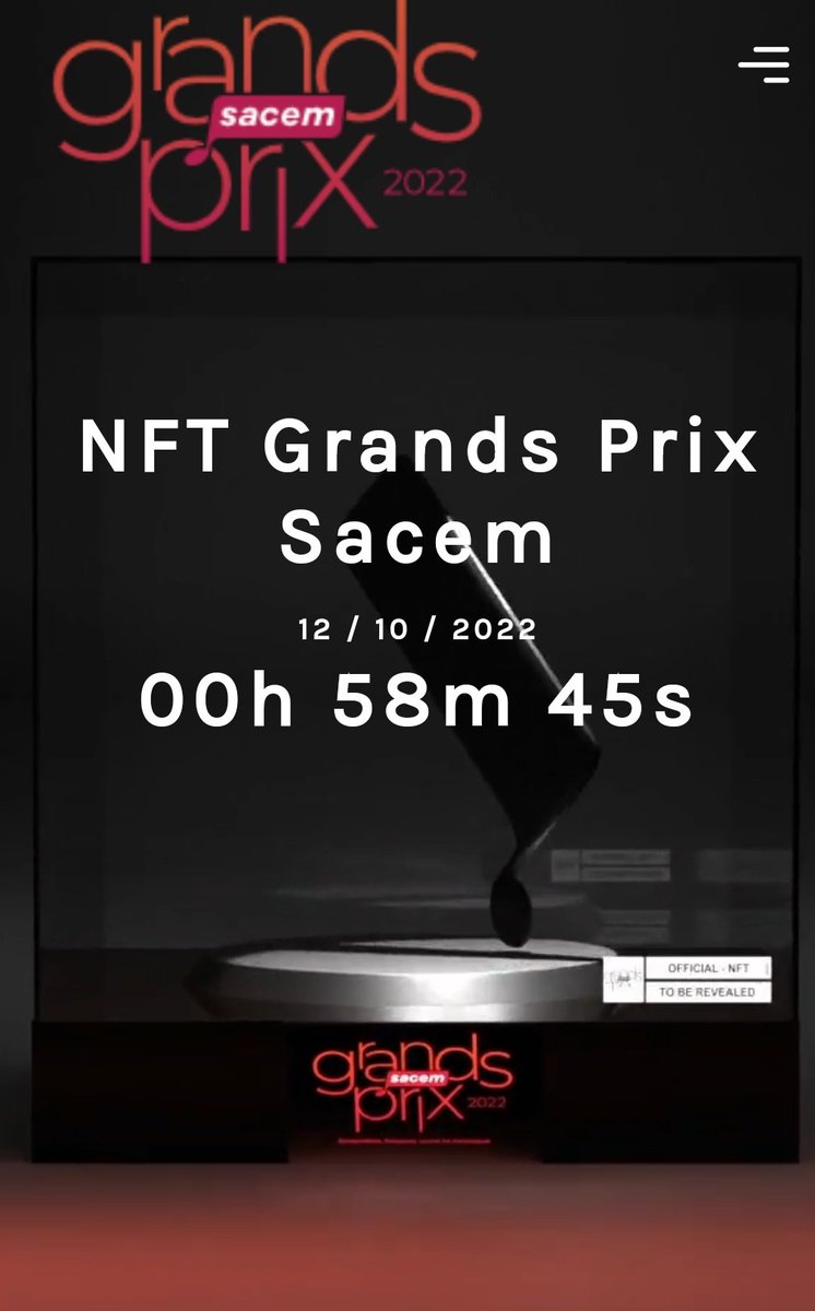 AdeBvg's tweet image. Chaleur ! Plus que quelques minutes avant le lancement du 1er drop #NFT de la @Sacem. Plein de prix sur l'univers de la musique à gagner gratuitement à partir de midi sur nft.sacem.fr #Web3 #music