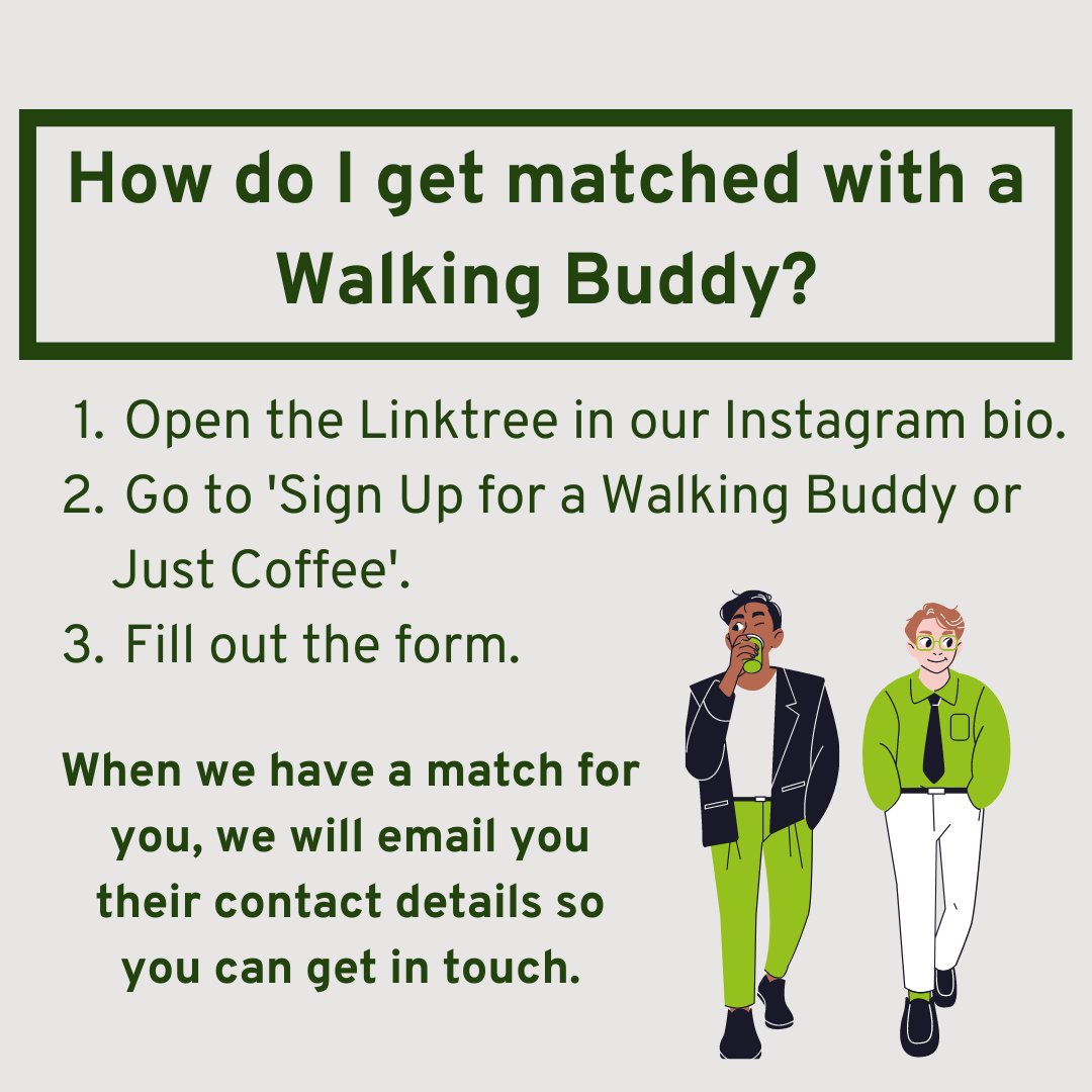 Do you enjoy walking? 🌳 Sign up for a walking buddy today to meet somebody that shares your interest! 😊