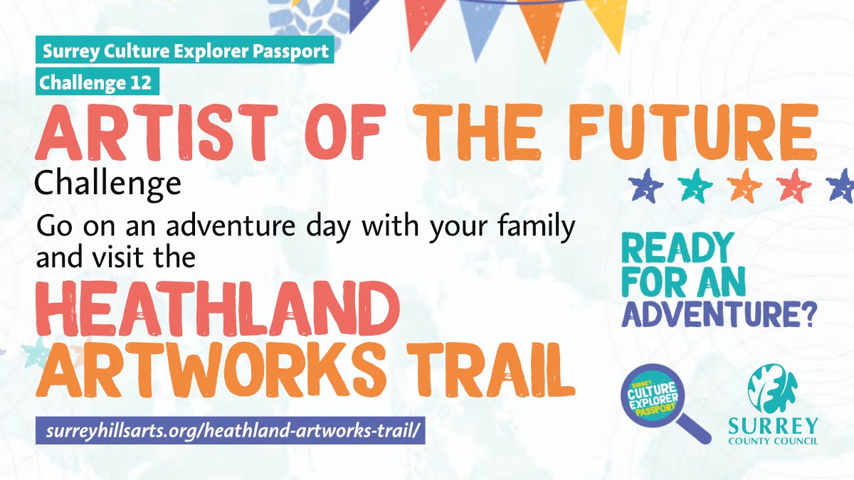 SurreyLibraries's tweet photo. Go on an adventure day to RSPB Farnham Heath and see some of the student's designs π¨
Find out more info here π https://t.co/DJJLzFpsli
Pick up your passport from your local library to become an explorer! π³
FοΈind out more π https://t.co/ACKE1HijVk
#SurreyExplorer https://t.co/Q4HT3eKN1q