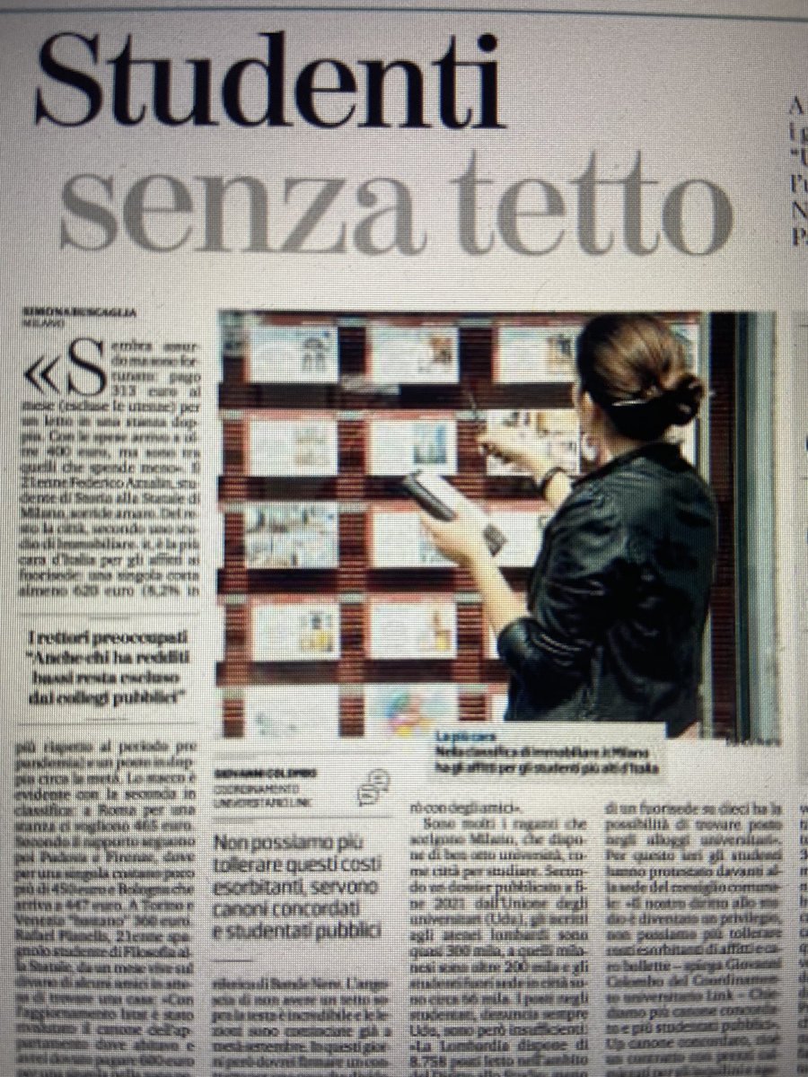 s_deepinthought's tweet photo. Oggi su #LaStampa parlo di un problema che sta affliggendo tanti #studenti: un caro affitti che non lascia scampo #caroaffitti https://t.co/O5hJOrQCor