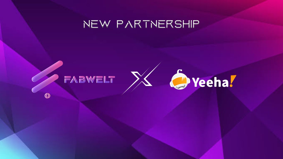 FabweltToken's tweet photo. 🤝 PARTNERSHIP Announcement
#Fabwelt is thrilled to announce its #partnership with @YeehaGames!! 🔥
We believe in its #PLAYTOEXPERIENCE model & their mission to align #blockchaingaming into the interest of the user's in-game experience!
💡 Learn more: https://t.co/I47RSESISA https://t.co/VLjuXXNzp6