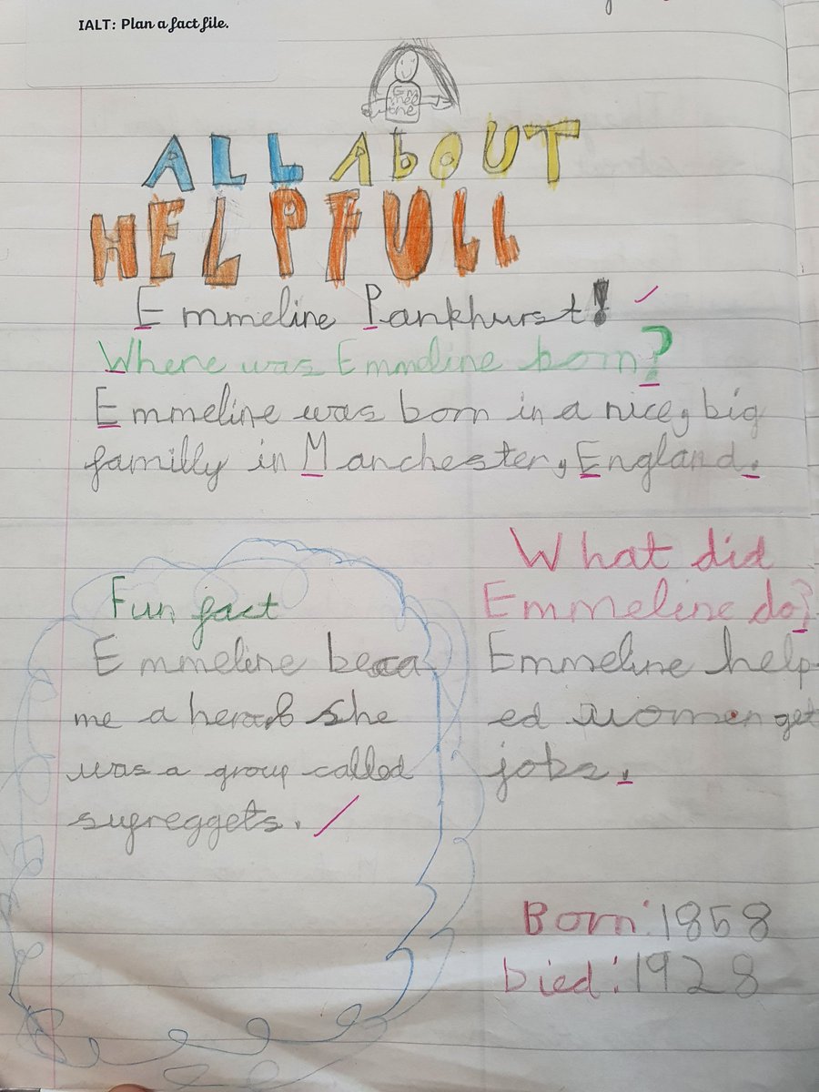 R2Civitas's tweet photo. Year 2 are working really hard in English, planning a fact file about Emmeline Pankhurst! #Equalrights #WomensRights #Suffragettes @reach2trust #GlobalLearning #crosscurriculumlearning https://t.co/5icILxPnN4