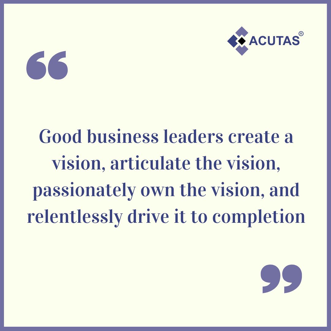 acutas_official's tweet photo. "Good business leaders create a vision, articulate the vision,passionately own the vision,and relentlessly drive it to completion."
#acutas #acutastore #business #quotes #motivation #success #successmindset #successful #mindset #vision #leadership #leaders #marketing #ecommerce https://t.co/uyxXsGLXT4