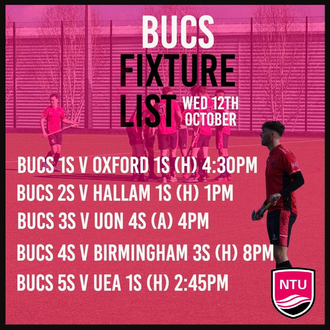 ntumhc's tweet photo. It’s match day! Plenty of action down at the Clifton Astro, including a mens and ladies 1s double header against Oxford! Get down to Clifton and make some noise 😍 

#bleedpink #ntusport https://t.co/dTXVm4ufNI