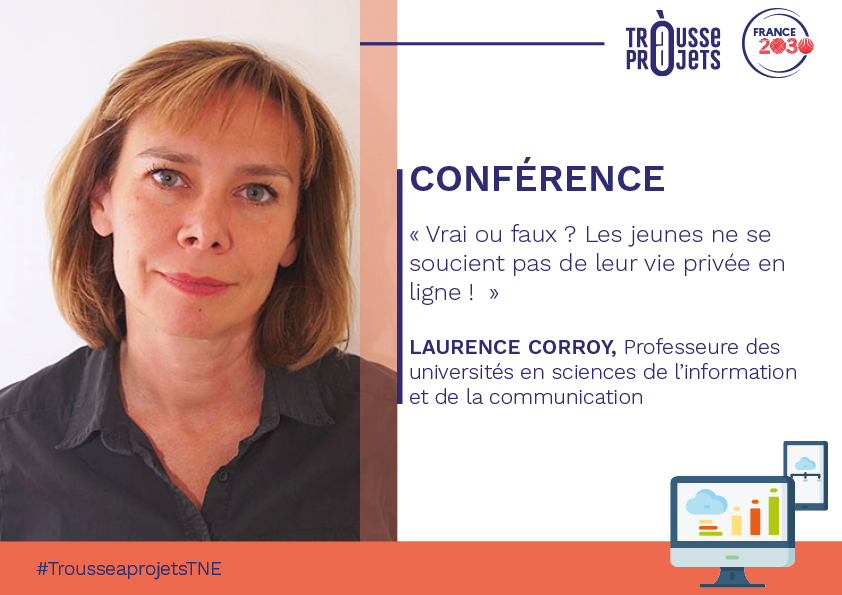 TrousseAProjets's tweet photo. 🗓️ Rendez-vous à 14h pour notre 4e conférence en ligne sur les "10 idées reçues sur le numérique" : "Vrai ou faux ? Les jeunes ne se soucient pas de leur vie privée en ligne !" Il est encore temps de vous inscrire !
➡️ https://t.co/gNuz2ncyCX https://t.co/ttuQImrgTa