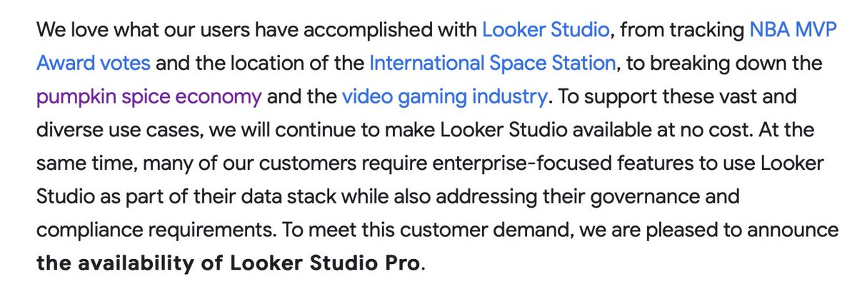 iwonagebauer's tweet photo. My Pumpkin Spice Latte economy dashboard made 4 years ago was mentioned and linked in @googlecloud blog post about Looker Data Studio 🥳 🥰 https://t.co/scNiV1isL2