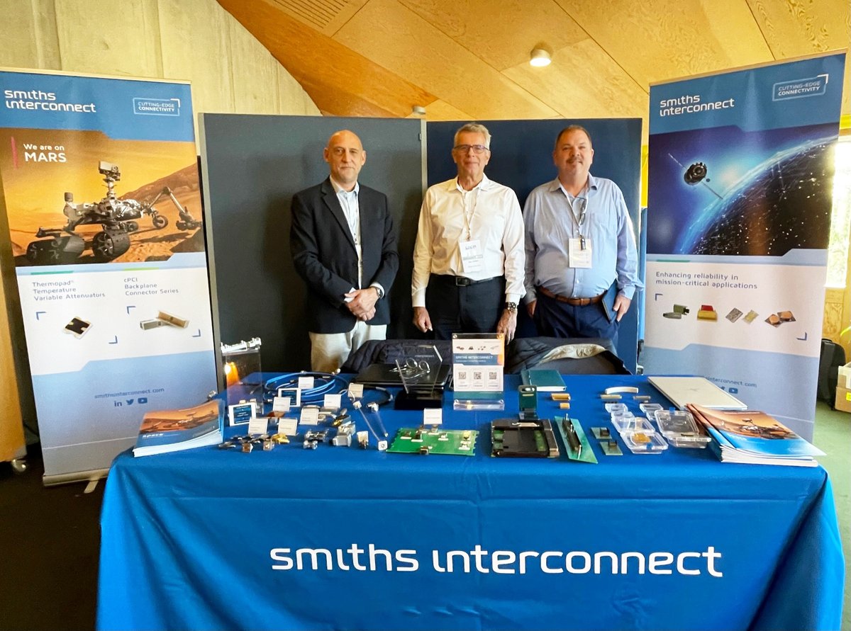 smithsinterconn's tweet photo. First day at #SPCD in Noordwijk!
Meet our team and discover our latest #connectivity solutions for #space applications.
#ESA #ESTEC #SPCD2022 #SpacePassiveComponentsDays https://t.co/9NuXHSO9qV