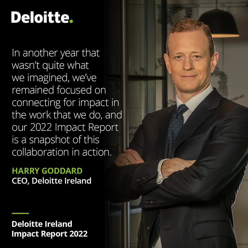 Making an #ImpactThatMatters begins and ends with our people. 

Hear from our CEO <a href="/harrygoddard/">Harry Goddard</a> on how we collaborated for impact in another changing year. deloi.tt/3VkRoVD 

#BuildingBetterFutures