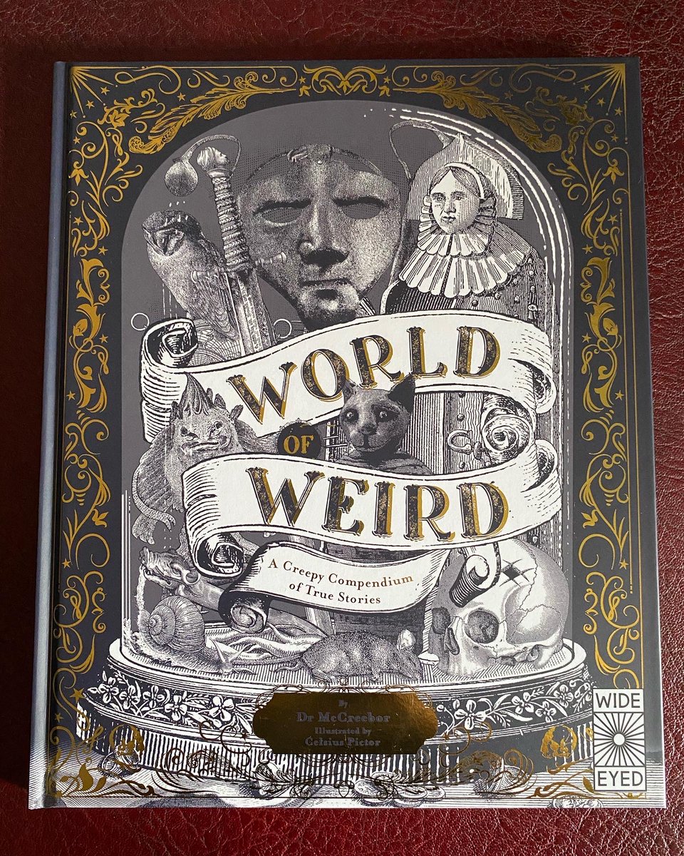 TomAdams2022's tweet photo. You don’t have a book out for 24 months and then two arrive at once! And this one is perfect for #Halloween.

Dare you explore the #WorldofWeird? This decidedly creepy volume of bizarre and macabre objects from around the world is only for the bravest. https://t.co/i3tErrrip2