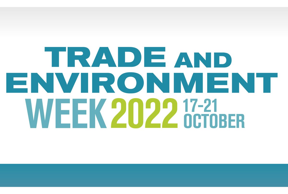 wto's tweet photo. For mounting environmental problems, what are the sustainable solutions? Join the discussion on how trade can help at #TradeandEnvironment Week featuring 17 sessions back-to-back with the Committee on Trade and Environment meeting. Program &amp; registration: https://t.co/N544p17FDv https://t.co/LeXbERZRS7