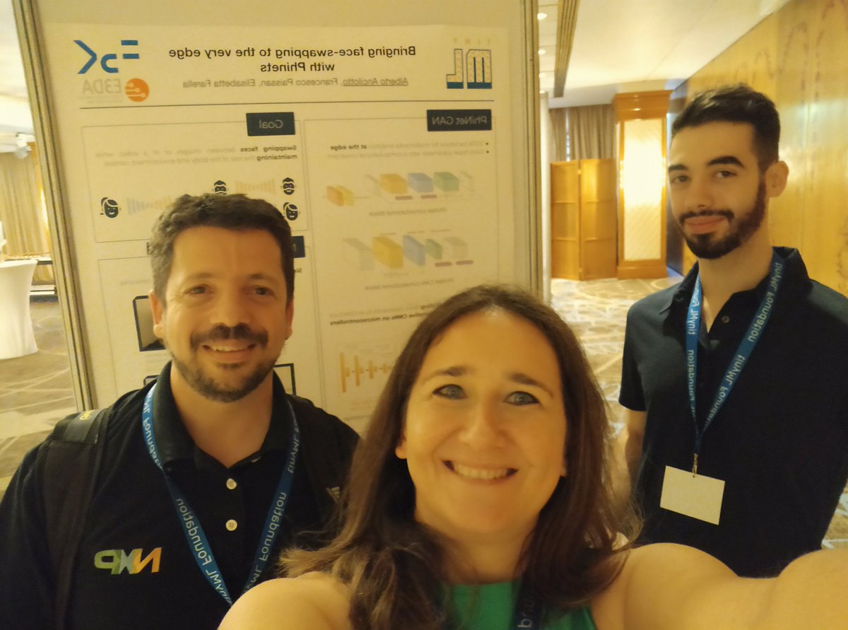 A great discussion during the break at EMEA Iinnovation forum 2022 with Adam Fuks from <a href="/NXP/">NXP</a> on quantization on #microcontrollers and several other topics! Adam, you are really a mine of knowledge! Thank you! <a href="/TinymlF/">tinyML Foundation</a> #tinyml <a href="/E3DA_FBK/">E3DA Research Unit at DigiS center, FBK</a>