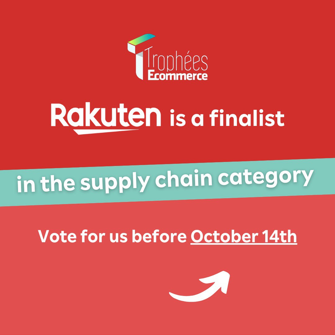 FabienVersavau's tweet photo. 🏅#RakutenFulfilmentNetwork, a custom e-logistics solution, puts us on the shortlist for the ECommerce 2022 #TEC22 Awards by Ecommercemag in the #SupplyChain category.
🏁 You can support us in the last few meters to the finish line by voting here ➡️ https://t.co/x7I2XlYvEy https://t.co/zjFntNzW5D