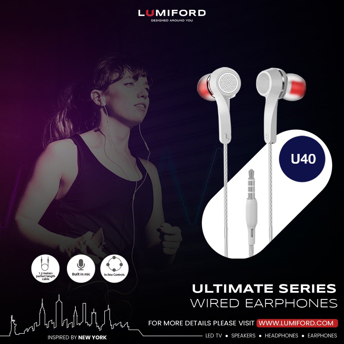 LumifordL's tweet photo. Make your music easier with an anti-tangled durable cable #Lumiford #U40 #UltimateSeries #WiredEarphone
#Earphones #HighBass #Bass #TangleFree #Music #DesignedAroundYou #InspiredByNewYork
Grab one at
https://t.co/6Wrt6VUp37 https://t.co/zpwpWpGdrR
