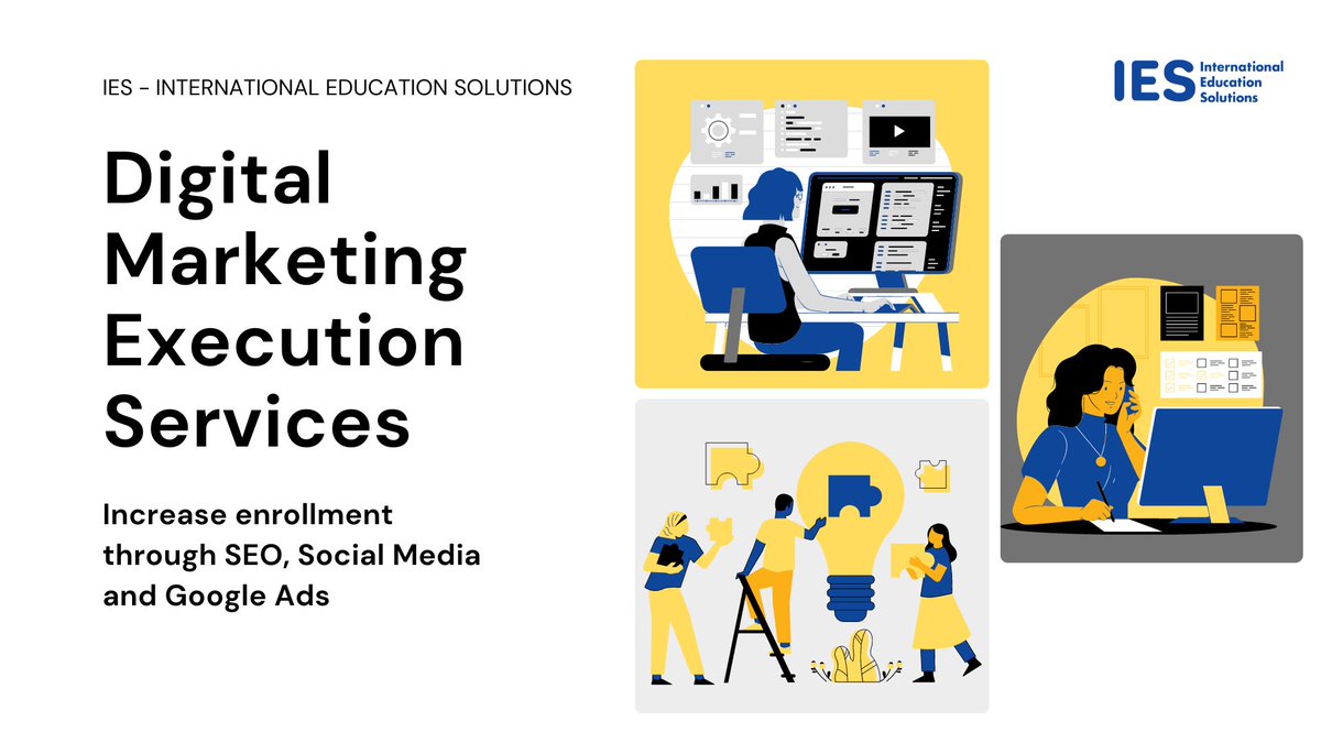 IESCommunity's tweet photo. Tailored digital marketing execution services for schools to help your school bring in more inquiries and increase enrollments through SEO and paid ads execution services.

Read more: https://t.co/lX3S3eahLJ

#internationaleducationsolutions
#digitalmarketingforschools https://t.co/93U20tAvue